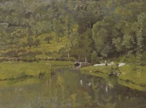 Blanchisseuses Au Bord D'une Riviere Blanchisseuses Au Bord D'une Riviere