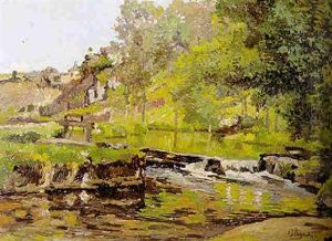 Rivierlandschap In De Ardennen