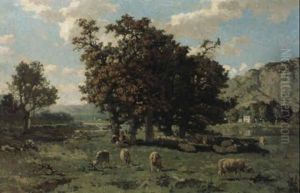 La Vallee De La Meuse by Adriaan Josef Heymans