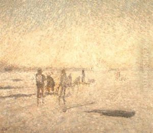 Les Pecheurs D'anguilles- De Palingvissers by Adriaan Josef Heymans