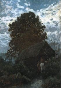 Landschap Met Ruiter by Adriaan Josef Heymans