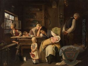The Exhausted Mother by August Heyn