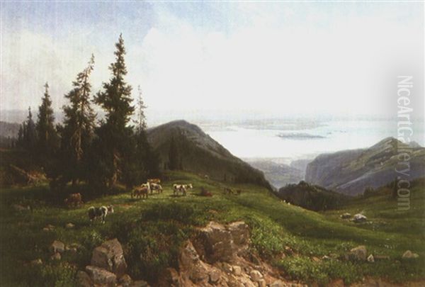 Blick Von Der Kampenwand Auf Den Chiemsee - view 1