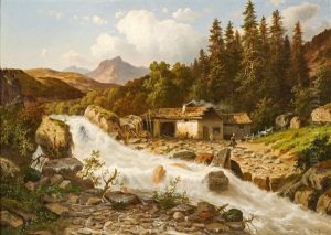 Kandersteg In Der Schweiz by Heinrich Eduard Heyn