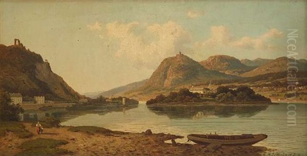 Blick Auf Insel Nonnenwerth Mit Klosteranlage - view 1