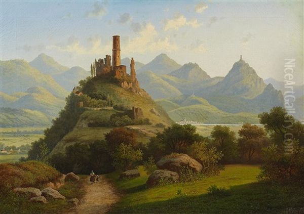 Blick Auf Die Godesburg Und Das Siebengebirge - view 1