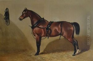 Portrait De Cheval A L"ecurie by Louis Robert Heyrault