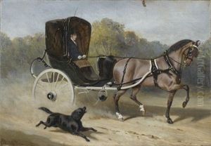 Promenade En Tilbury by Louis Robert Heyrault