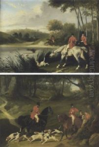Chasse A Courre by Louis Robert Heyrault