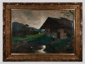 Village Landscape" by Friedrich Heyser