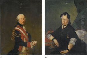 Portrait Of Emperor Joseph Ii (1741-1790); Portrait Of Empress Maria Theresa (1717-1780), Both Half-length