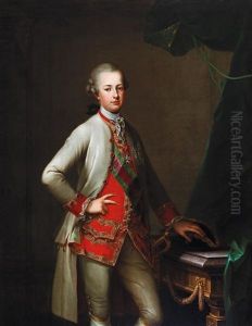 Portrait Of Grand Duke Pietro Leopoldo Of Tuscany With The Collar Of The Order Of The Golden Fleece And The Star And Ribbon Of The Royal Hungarian Order Of Saint Stephen, Established In 1764