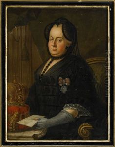 Portratt Av Kejsarinnan Maria Teresia Av Osterrike (1717-80) by Joseph Hickel