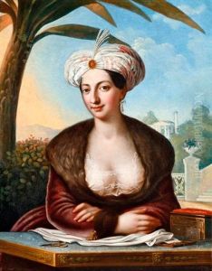 Ifju Holgy Portreja Orientalizalo Kosztumben by Joseph Hickel
