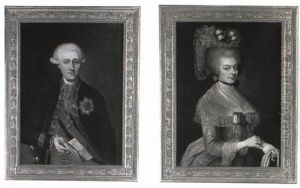 Portrait Of A Gentleman Wearing The Order Of The Golden Fleece by Joseph Hickel