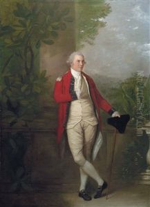 Portrait Of Major John Osborne (d. 1821), Full-length, Before A Classical Column, A Landscape Beyond