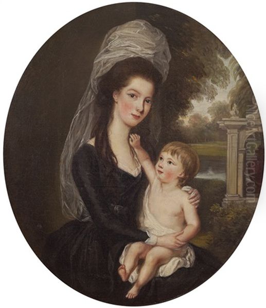 Portrait Of A Mother And Child - view 1