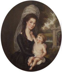 Portrait Of A Mother And Child Portrait Of A Mother And Child