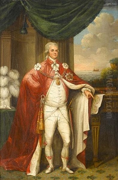 Portrait Of George, 1st Earl Macartney, Wearing The Robes And Insignia Of The Order Of The Bath - view 1