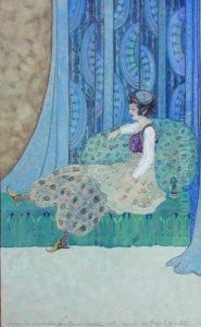 Jeune Femme Etendue Sur Un Canape