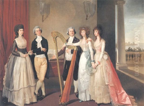 Portrait Of Henry Vansittart And His Family - view 1