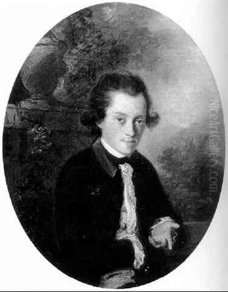 Portrait Of A Young Man In A Garden Landscape - view 1