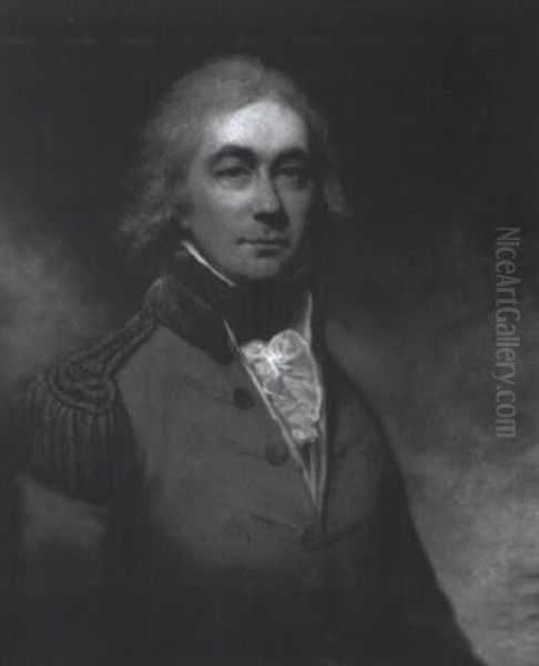 Portrait Of Major General Alexander Beatson Wearaing A Red Uniform - view 1