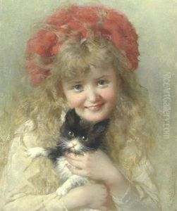 Her Favourite Pet by George Elgar Hicks