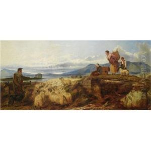 Forward She Started With A Happy Cry by George Elgar Hicks