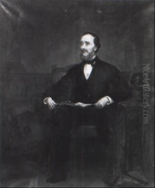Portrait Of Mr. Everett, President Of Broadway Savings Institution - view 1