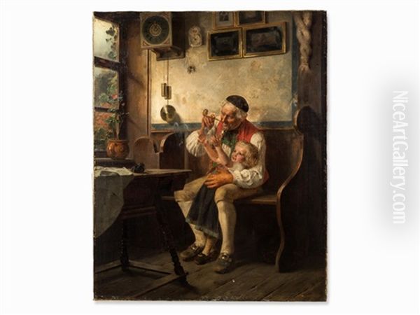 Grandfather With Grandchild - view 1