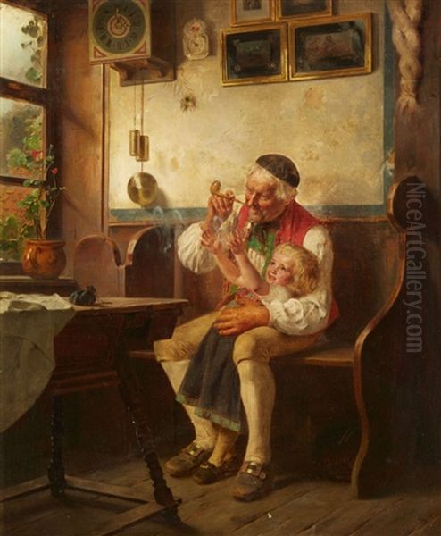 Grandfather And Grandchild - view 1