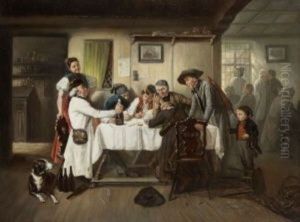 Die Flasche Sekt by Friedrich Hiddemann