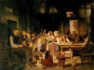 Der Eingeschlafene Dorfschulmeister by Friedrich Hiddemann