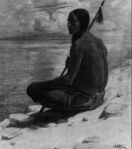 A Seated Indian - view 1