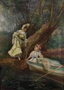 Le Depart Pour La Promenade En Barque by Luc Barbut-Davray