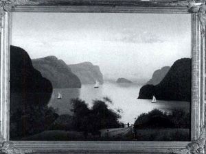 A Hudson River Landscape With Old Farmer And Grazing Goats by Joseph Henry Hidley