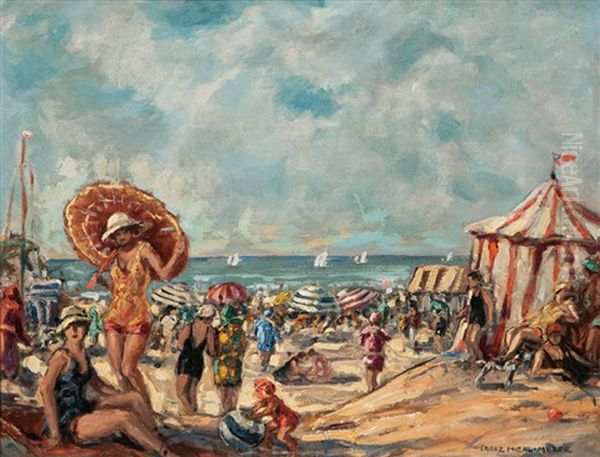Belebter Strand - view 1