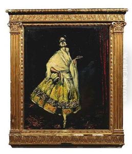 Bildnis Einer Mondanen Dame In Abendgarderobe