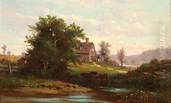New England Summer Landscape With Farmhouse - view 1