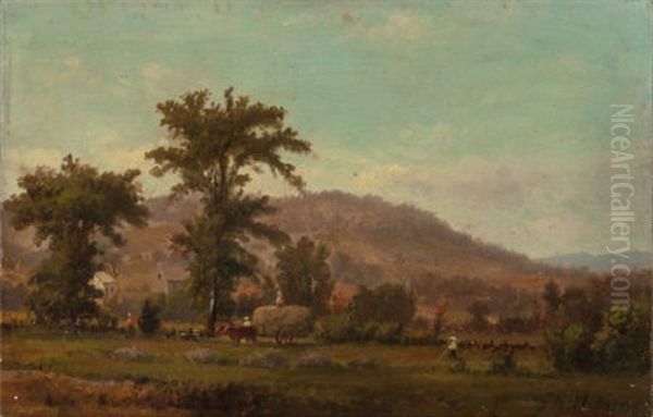 Haying In A New England Landscape, Circa 1870 - view 1