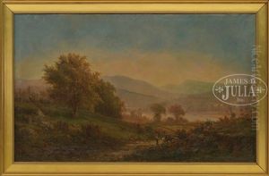 Panoramic Scene Of The White Mountains N.h