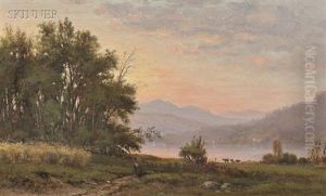 Lake View At Sunset
