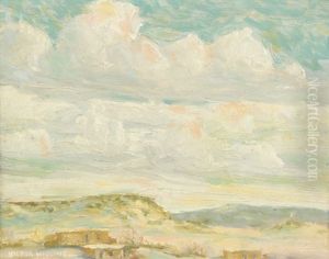 Atmospheric Desert Landscape by Victor, William Higgins