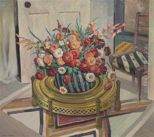 Rug Pattern (still Life With Zinnias) - view 1