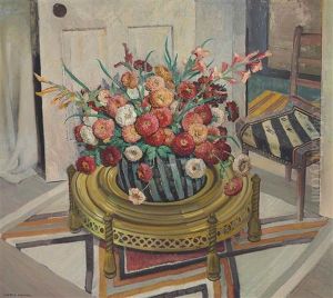 Rug Pattern (still Life With Zinnias)