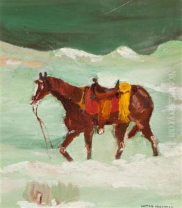 Saddled Horse by Victor, William Higgins