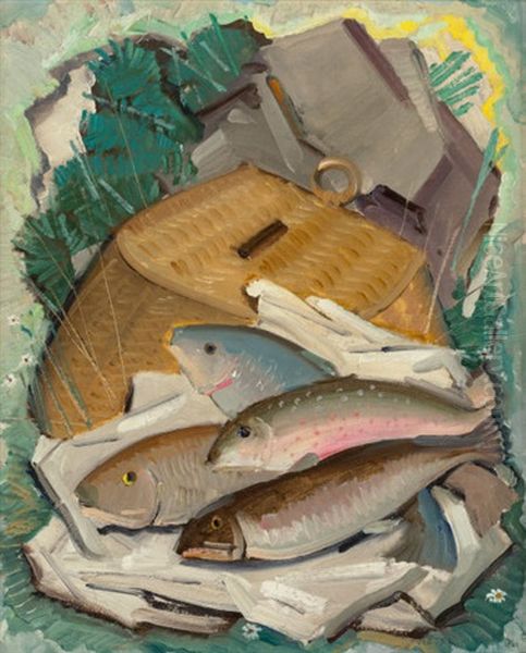 Trout And Creel - view 1