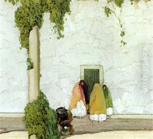 Four Shawled Women by Victor, William Higgins
