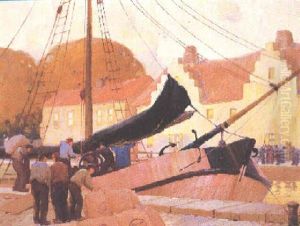 Harbor Scene Harbor Scene